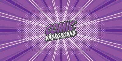 Pop art retro comic rays background. Abstract background with halftone dots design. vector