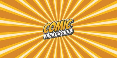 Pop art retro comic rays background. Abstract background with halftone dots design. vector