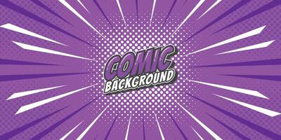 Pop art retro comic rays background. Abstract background with halftone dots design. vector