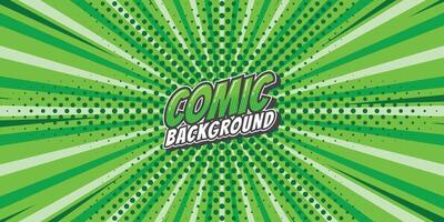 Pop art retro comic rays background. Abstract background with halftone dots design. vector