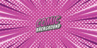 Pop art retro comic rays background. Abstract background with halftone dots design. vector