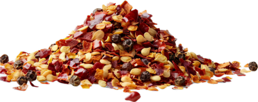 AI generated Colorful Assorted Dried Chili and Peppers Mix png