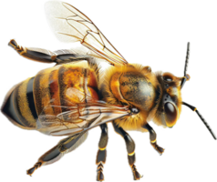 AI generated Detailed Honeybee png