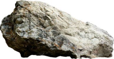 AI generated Textured Boulder png