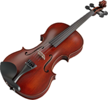 ai generiert klassisch Violine Nahansicht png