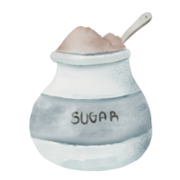 vattenfärg socker illustration png