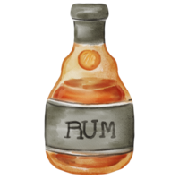 aquarelle de l'alcool Rhum png