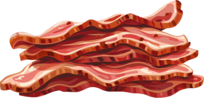 ai gerado crocantes fatias do defumado bacon png
