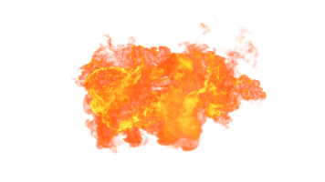 AI generated Fire isolate on background. PNG Transparent