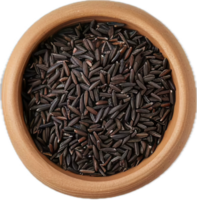 AI generated Terracotta Pot Full of Wild Black Rice png