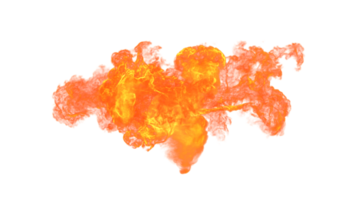 AI generated Fire isolate on background. PNG Transparent