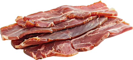 ai gerado crocantes fatias do defumado bacon png