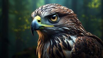 AI generated hawk high quality image photo