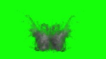 Explosion green screen video