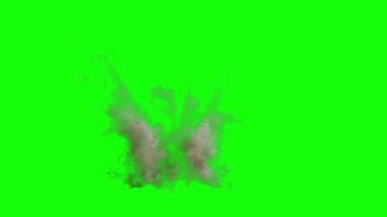 Explosion green screen video