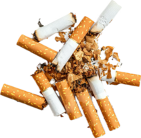 AI generated Cluster of Extinguished Cigarettes png