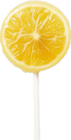 AI generated Lollipop Shaped Like a Slice of Grapefruit png