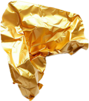 AI generated Crumpled Golden Foil Texture png