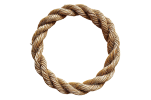 AI generated Twisted Rope Circle png