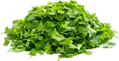 AI generated Fresh Chopped Green Parsley Heap png