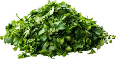 AI generated Fresh Chopped Green Parsley Heap png