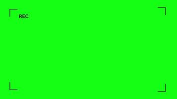 Video camera recording screen overlay green screen background animation