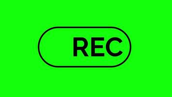 Video camera recording screen green screen background animation