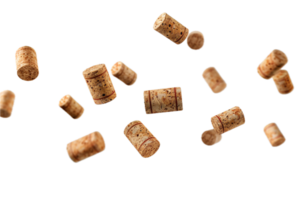 AI generated Wine Corks Floating png