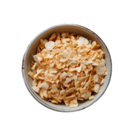 AI generated Bowl of Soybeans and Corn Flakes png