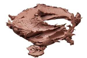 AI generated Swirl of Chocolate Spread with Crumbs png