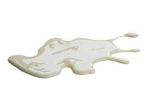 ai généré déversé Lait flaque png