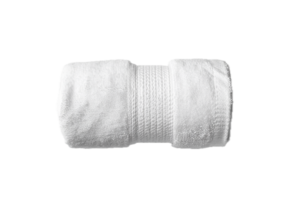 AI generated Rolled White Towel png