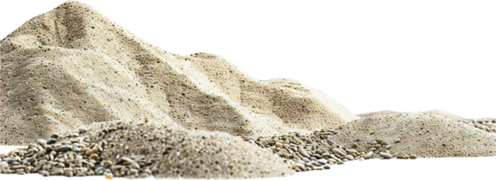 AI generated Pile of Mixed Sand and Pebbles png