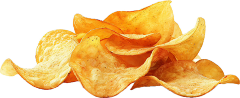 ai generiert würzig knusprig Kartoffel Chips png