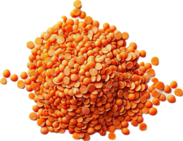 AI generated Heap of Raw Split Red Lentils png