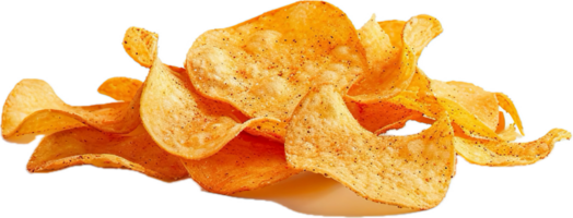 AI generated Spicy Crispy Potato Chips png