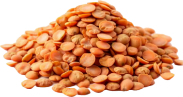 AI generated Heap of Raw Split Red Lentils png