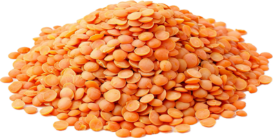 AI generated Heap of Raw Split Red Lentils png