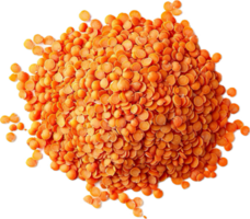 AI generated Heap of Raw Split Red Lentils png