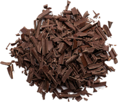 AI generated Assorted Chocolate Shavings and Pieces png