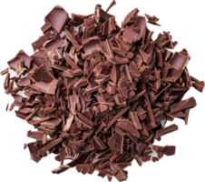 AI generated Assorted Chocolate Shavings and Pieces png