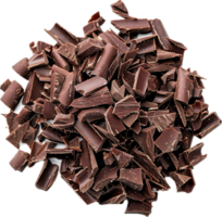 AI generated Assorted Chocolate Shavings and Pieces png