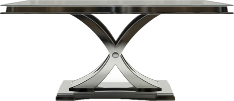 AI generated Modern Silver Table Stand png