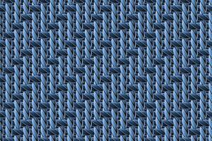 Seamless pattern with dense, tight interwoven fiber. Mat, rug texture with traditional denim weave. Vintage style. Not AI vector