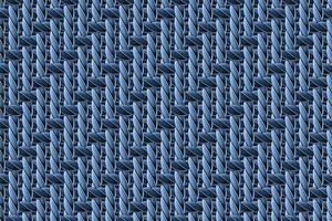 Seamless pattern with dense, tight interwoven fiber. Mat, rug texture with traditional denim weave. Vintage style. Not AI vector