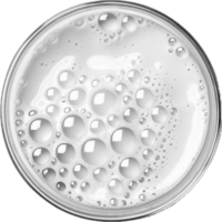 AI generated Close-Up of Beer Foam in Glass Top View png