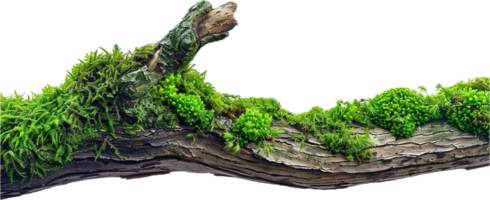 ai gegenereerd bonsai boom met weelderig groen mos PNG