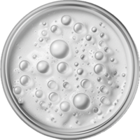 AI generated Close-Up of Beer Foam in Glass Top View png