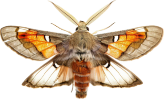 AI generated Vibrant Moth with Open Wings png