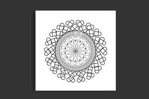 diseño de arte mandala vector